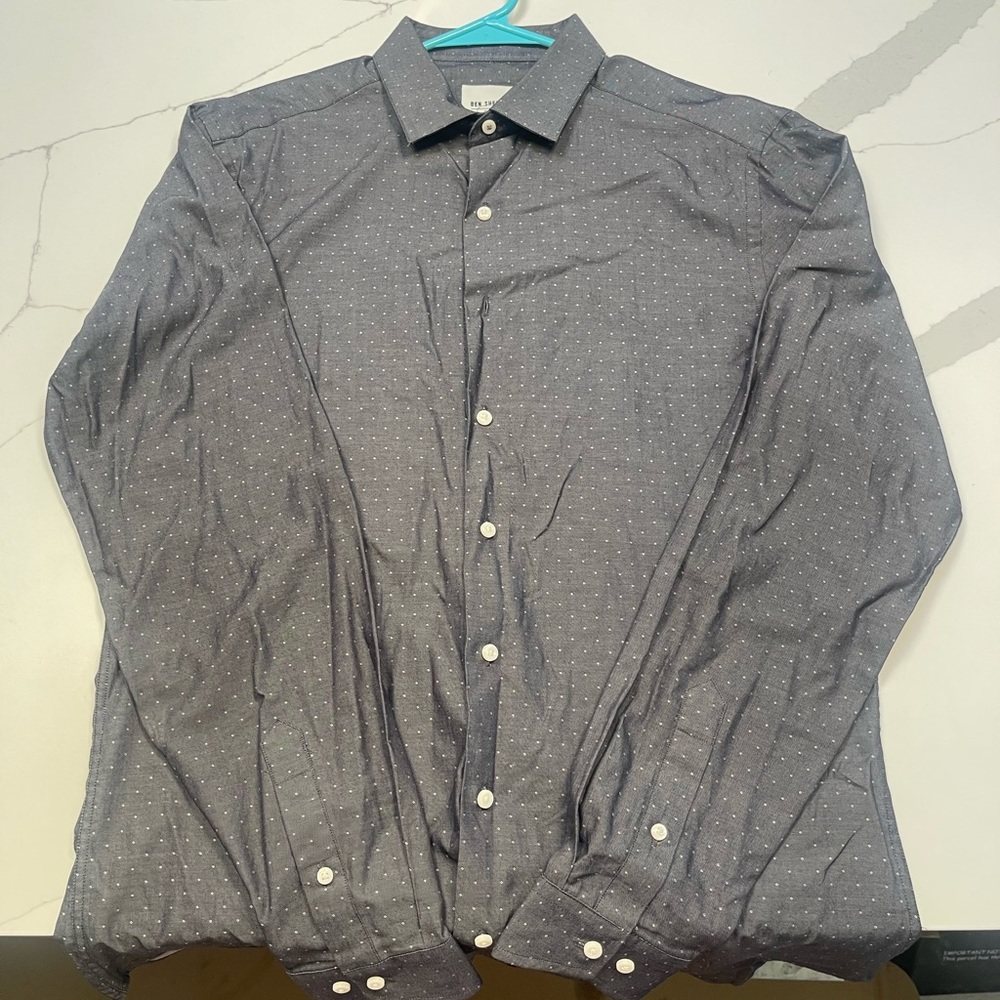 Ben Sherman, Men’s dress shirt, briefly worn, good condition.